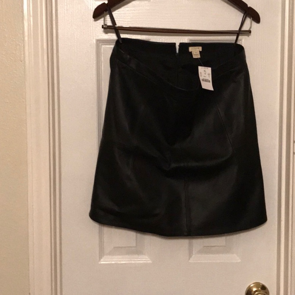 Authentic Leather A line mini skirt
